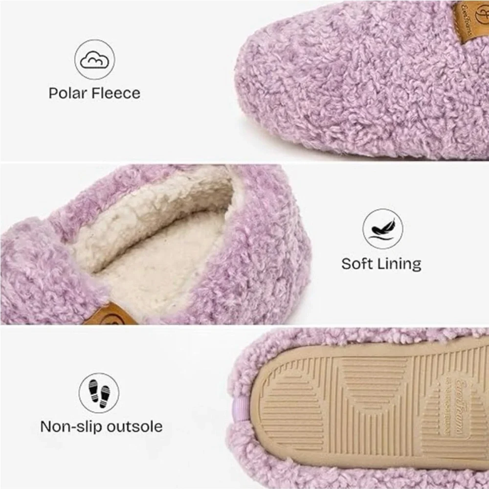 Women's Alpine Shearling Lightweight Slippers, Size 7-8 - Picture 2 of 5